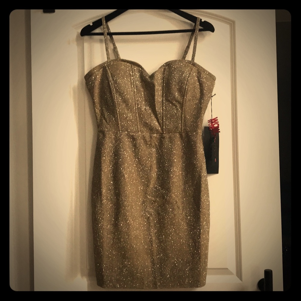 Gold Sparkling Dress ✨Wow Couture ✨🌟